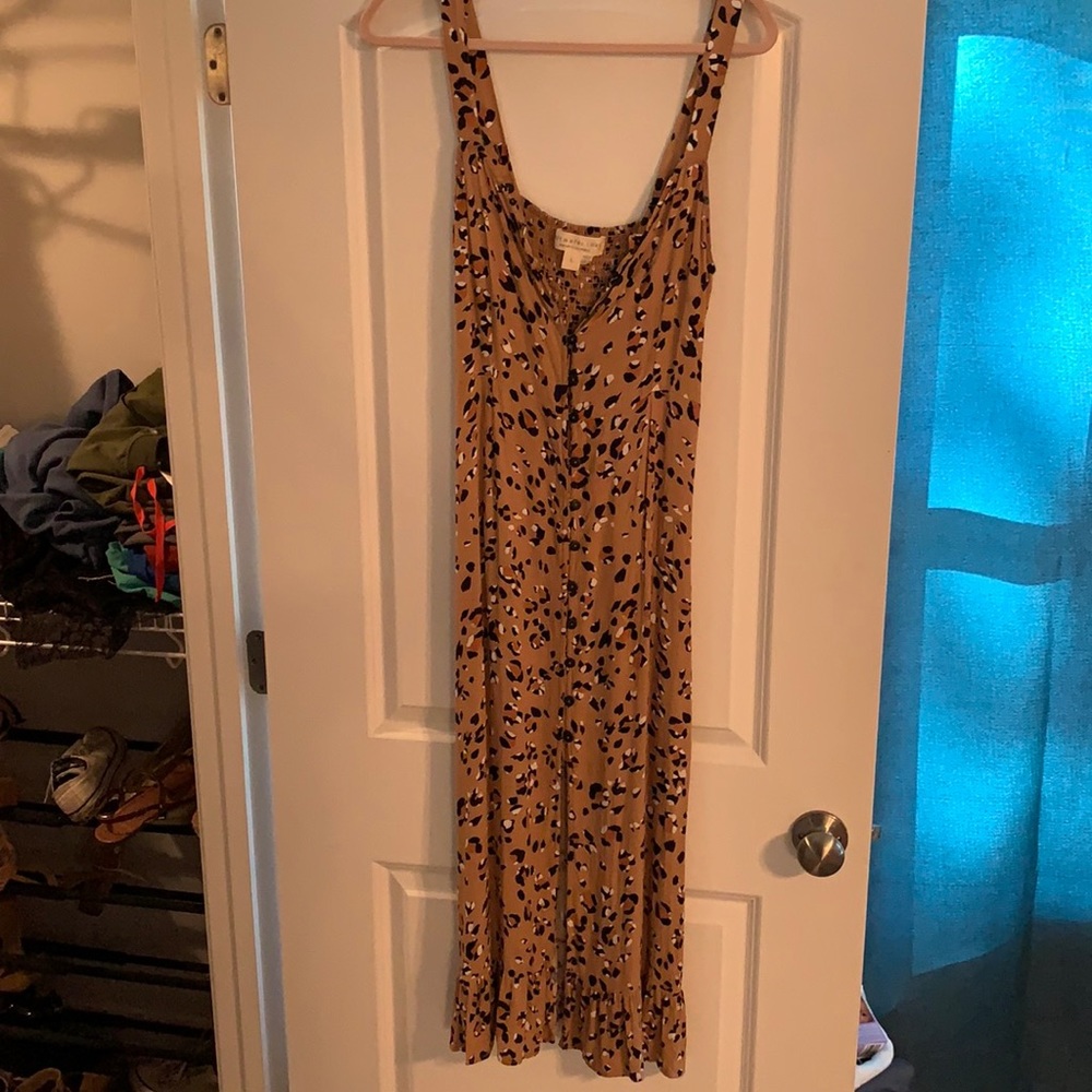 Maxi cheetah dress